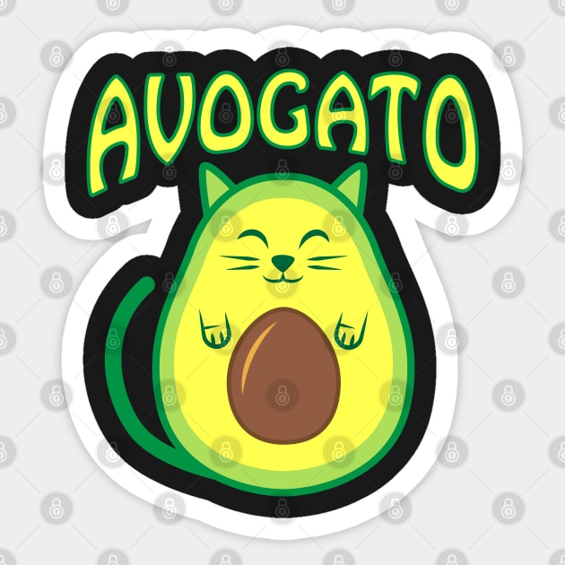 Cute Avogato Sticker by Elvdant